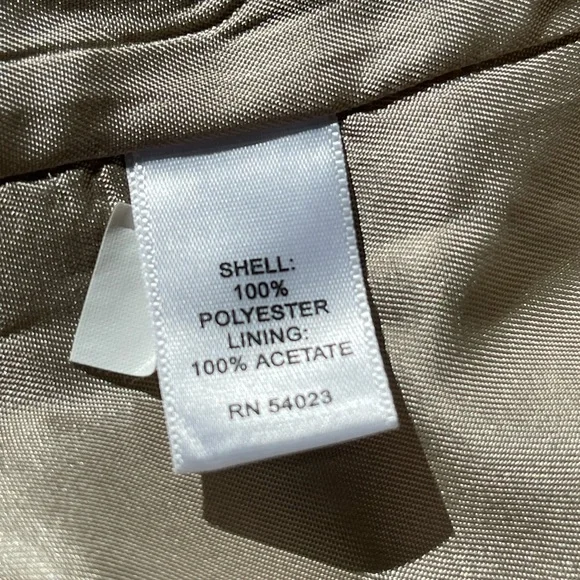 Banana Republic Plaid Trench Coat Sz M - Picture 4 of 7